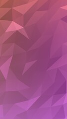Abstract triangle geometrical pink background. Geometric origami style with gradient. 3D illustration