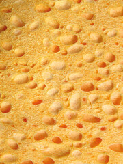 Abstract yellow sponge texture background