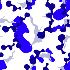 UFO camouflage of various shades of white, blue and grey colors