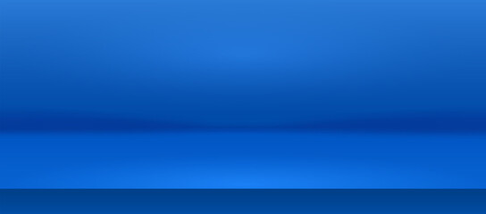 Realistic Blue Background. With well-drawn smooth gradients. Suitable layout for object presentation. Bright luxury space. It can also be a banner. Easy to edit and customize. Vector Illustrator EPS
