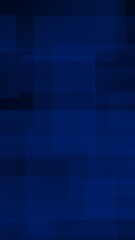 Dark blue background. Blue backdrop with transparent suares. Vertical orientation. 3D illustration