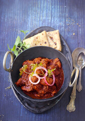 Butter chicken and roti  