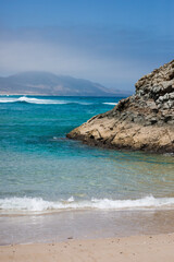 Nature poster. Beach and ocean