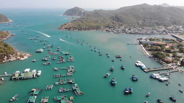Vinh Hy bay in Vietnam country