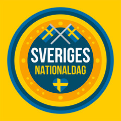 Independence day of Sweden. National holiday event