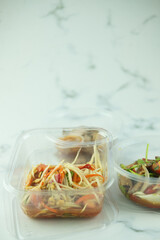 Thai papaya salad or what we call Somtum
