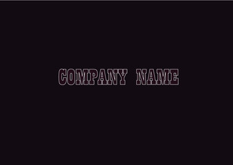 Font of Company Name by Commercial Use