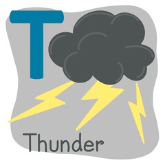 Hand draw Illustration of Capital Letter 