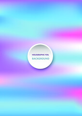 Abstract bright wavy holographic background for trendy design