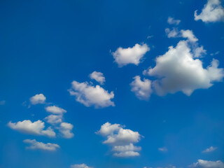 Obraz premium Sky with clouds weather nature cloud blue.