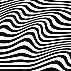 Zebra Stripes Pattern. Zebra print, animal skin, tiger stripes, abstract pattern, line background, fabric. Amazing hand drawn vector illustration. Poster, banner. Black and white artwork monochrome