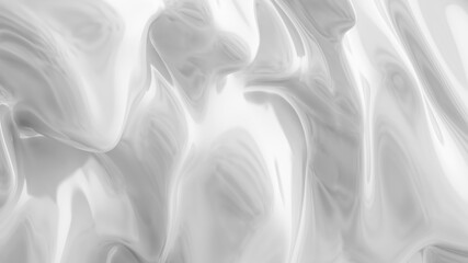 White smooth glossy abstract elegant liquid background. White lava, cream, latex, lacquer, varnish wave.