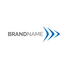 logo of modern abstract arrow lines