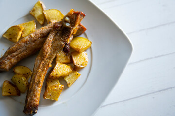 Pork ribs with potatoes spanish recipe