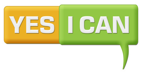 Yes I Can Green Yellow Comment Symbol 