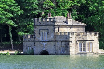 The Boat House, in Newmillerdam Country Park, Wakefield, West Yorkshire, in May 2020.