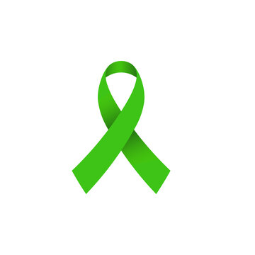 Mental health awareness ribbon. Clipart image isolated on white background