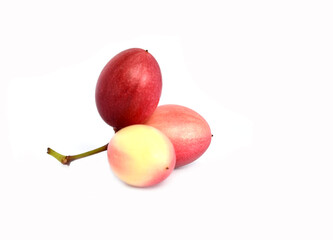Miracle fruit isolated on a white background. Clipping path
