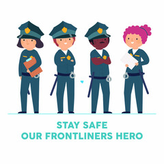 Supporting frontline workers during covid-19 pandemic and with quotes