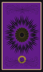 Tarot cards - back design, the all-seeing eye