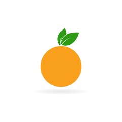 Orange fruit logo