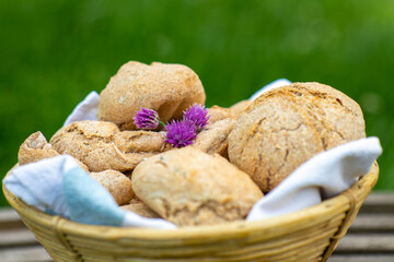 Selbstgebacken Brötchen Dinkel mehl 
