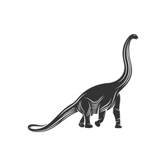 Obraz premium Brontosaurus logo design vector. Icon Symbol. Template Illustration