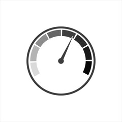Speedometer vector icon on a white background. EPS10