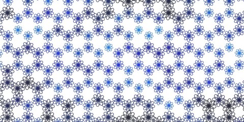 Light BLUE vector background with lines.