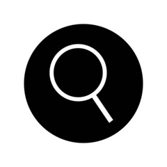 Magnifying glass icon. Search symbol. Magnifier or loupe sign flat style