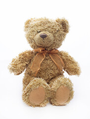 Classic teddybear isolated on white background