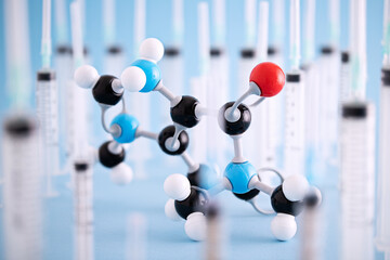Chemical compound and syringes