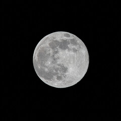full moon close up
