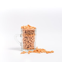snack in a cup with white background