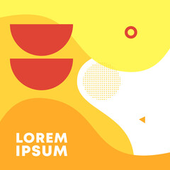 Set of Editable minimal square banner template. Colorful social media post template. Modern promotion square web banner for social media mobile apps