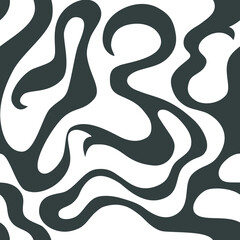 abstact waves seamless vector pattern. Minimalistic monochrome illustration