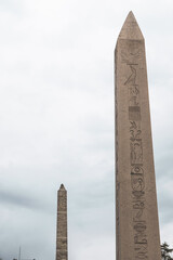 The Obelisk of Theodosius in Sultanahmet Square in Istanbul. Obelisk of Theodosius close-up in...