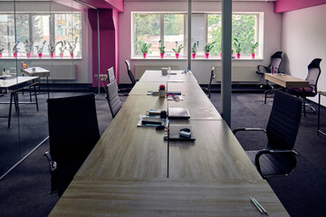 Interior of empty office.