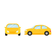 This is a collection of cars in a flat style. Illustration on white background.
