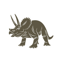 Triceratops dinosaurs logo design vector. Icon Symbol. Template Illustration © shuttersport