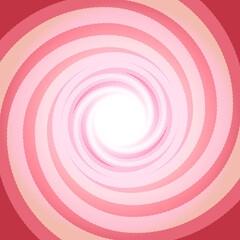 Colorful living coral orange swirling cyclone background with space for text in center for abstract design concept