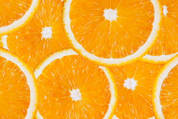 Background made from slices of orange