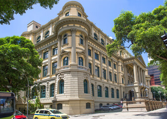 Rio de Janeiro. Brazil. National library of Brazil.
 The national library's collection is the largest in South America and one of the largest in the world. It was founded in 1810 on Silelandia square,
