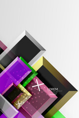 Metal arrow shape background. Abstract geometric background with 3d effect composition For Wallpaper, Banner, Background, Card, Book Illustration, landing page