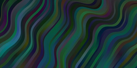 Dark Blue, Green vector template with lines.