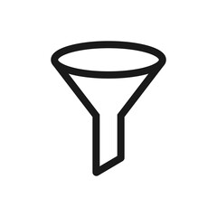 Filter icon isolated on white background. Filter icon for web site, app, ui.