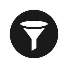 Filter icon on white background. Filter icon for web site, app, ui.