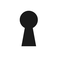 Lock icon. Keyhole vector icon isolated on white background. 