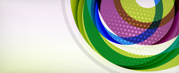 Obraz premium Trendy simple circle abstract background, dynamic motion concept. Vector Illustration For Wallpaper, Banner, Background, Card, Book Illustration, landing page