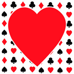 Playing Card Icon with Background in all character